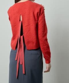 【完売品】ルシェルブルー　Back Slit Knit ニットのサムネイル