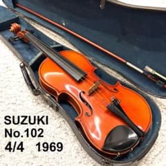 SUZUKI バイオリン No.102 4/4 1969年製 ジャンク ケース付 - メルカリ