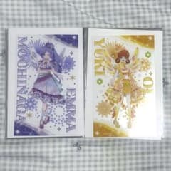 Onegai I-Pri Original Illustration Clear Sheet - Olivia & Emma - Tree Village