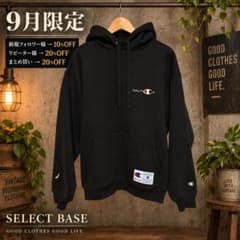 NAUTICA Champion コラボ パーカー ブラック Mのサムネイル