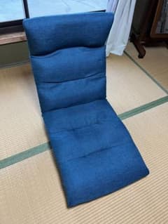 青色 リクライニング座椅子 布地のサムネイル
