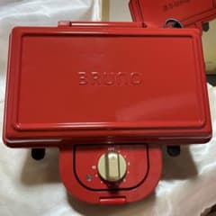 ☆ホットサンドメーカーダブル☆BRUNO☆BOE044☆レッドのサムネイル