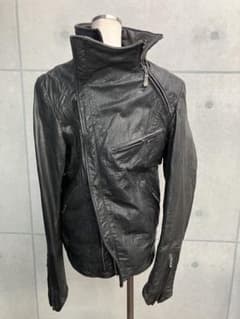 黒レザーライダースジャケット　ラブメゾン レザージャケットのサムネイル