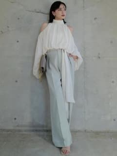 anuans ツータックワイドパンツ MINT Sサイズのサムネイル