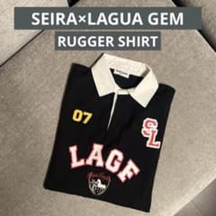 【LAGUA GEM】SEIRA×LAGUA ラガーシャツ ネイビー 新品未使用】SEIRA×LAGUA GEM RUGGER SHIRT - メルカリ