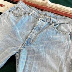 リーバイス 501 W34 フィリピン製 アイスブルー タテ落ち コーンミルズ