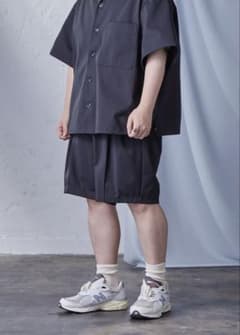【carorie】HEAVY PONTE SHORTS II ブラック Mのサムネイル