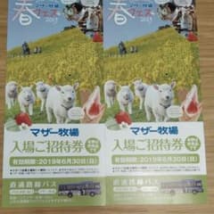 マザー牧場 入場 招待券のサムネイル
