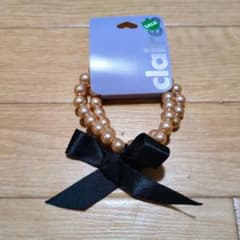 claire's リボン付きピンクパールブレスレットのサムネイル