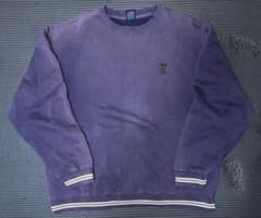90s OLD STUSSY  スウェット　茄子紺　紺タグ　ドラゴン　龍のサムネイル