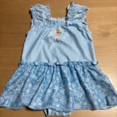 アナと雪の女王　エルサ水着 女の子用 100㎝のサムネイル