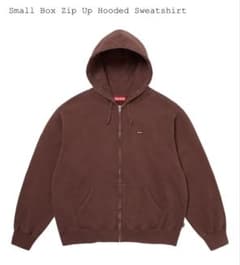 Small Box Zip Up Hooded Sweatshirt Sのサムネイル