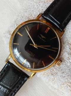 う*み様 タカノ　初期型17石表記　黒文字盤　ラコー型　稼働美品 タカノ 初期型17石表記 黒文字盤 ラコー型 稼働美品 - メルカリ