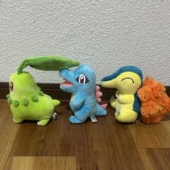 セット売り】ポケモン ぬいぐるみ チコリータ ワニノコ ヒノアラシ