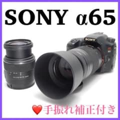 ❤即購入1000円OFF❤ ソニー α330 手ブレ補正搭載 レンズセット ❤️初心者大人気機種❤️SONY α65 すぐ撮影できる お買い得セット 美