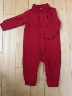 【美品】Ralph Lauren ロンパース 赤 6M 70cmのサムネイル