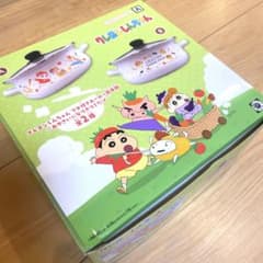 クレヨンしんちゃん　フタ付き　ホーロー両手鍋
