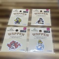 ディズニー　アリエル、シンデレラ　ワッペン