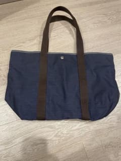 601c エルベシャプリエ トートバッグ ネイビー - メルカリ