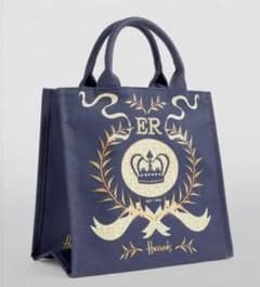 ⭐値下げ中⭐【英国限定販売】ハロッズ プラチナジュビリー記念 エコバッグ Sのサムネイル