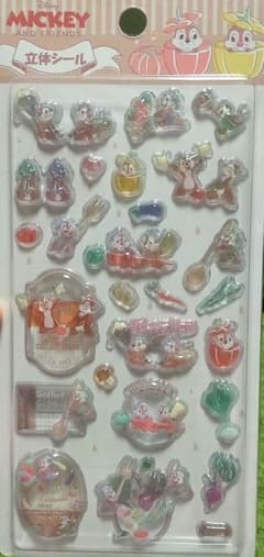 チップとデール 立体シール 新品 未開封 ディズニー