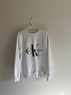 CALVIN KLEIN JEANS ホワイト トレーナー Mのサムネイル