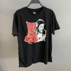 David Bowie Tシャツ ブラック 半袖バンドtバンtロックtのサムネイル