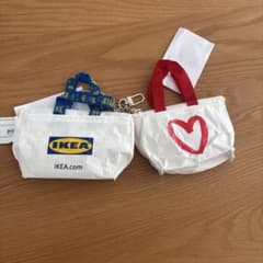 【新品】IKEA ミニポーチ 2点セット キーホルダー付きのサムネイル