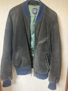 90s old gap 本革ジャケット スエード ボックスシルエット - メルカリ