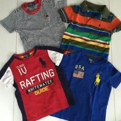 ラルフローレン 3T  セット  サッカー Tシャツ ポロシャツ 男の子のサムネイル