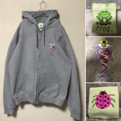 Frog Skateboards フロッグ フルジップ パーカー グレーM - メルカリ