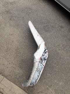 Custom motorcycle seat, white