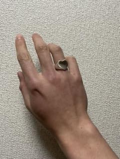 シルバー925 ハート　リング　19号相当のサムネイル