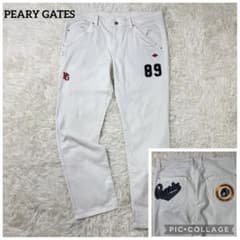 PEARLY GATES ゴルフパンツ 白 7 サイズ 89ロゴ パリーゲイツ - メルカリ
