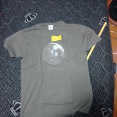 メンズ Tシャツ 月面デザイン カーキ