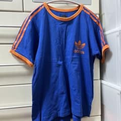 adidas 青オレンジ 半袖Tシャツ Lのサムネイル