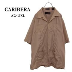 ☆CARIBERA☆ 4ポケット ヤシの木刺繍 オープンカラーキューバシャツ