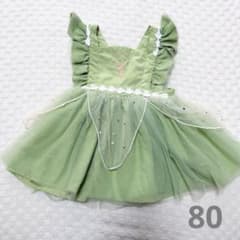 Tinkerbell-style dress, green, size 80, Halloween