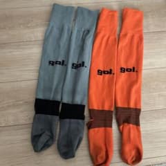 22-24cm サッカーソックスオレンジのサムネイル