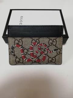GUCCI カードケース　GGスプリーム　スネーク　メンズ　名刺入れのサムネイル
