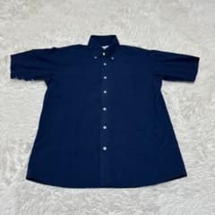 L&W DESIGN 紳士服のアオキ 半袖シャツ Mサイズ ネイビー 紺色
