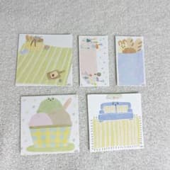 韓国作家　メモ用紙　おすそわけ　mering zafa.shop zafa おすそわけ メモ 韓国メモ 韓国作家 - メルカリ