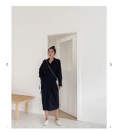新品未使用 Birthday bashカシュクールラップシャツドレス blackのサムネイル
