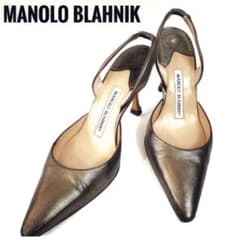 Manolo Blahnik バックストラップパンプス 22 22.5cmのサムネイル