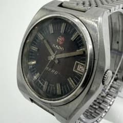 稼動】 激レア RADO BERG 腕時計 メンズ 赤文字盤 カットガラス - メルカリ