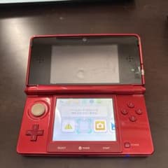 ジャンク品　上側液晶映らない Nintendo 3DS 本体 メタリックレッドのサムネイル