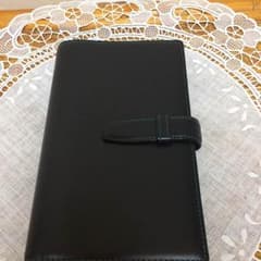Bindex システム手帳 バイブルサイズ 黒×緑のサムネイル