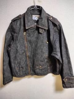 KENZO jeans ダークグレー ライダースジャケット F - メルカリ