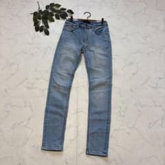 7707✾Lauras✾Denim Pants【28】Skinny/Stretch/Leather Patch/Jeans