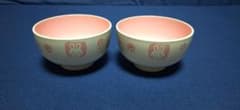 うさぎ柄 子ども用茶碗 2個セットのサムネイル